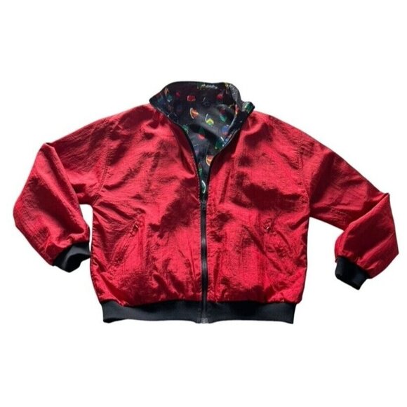 Vintage Duffel Sportswear Mens Sz L Blue Red Sailboats 3-In-1 Windbreaker Jacket - Picture 14 of 14